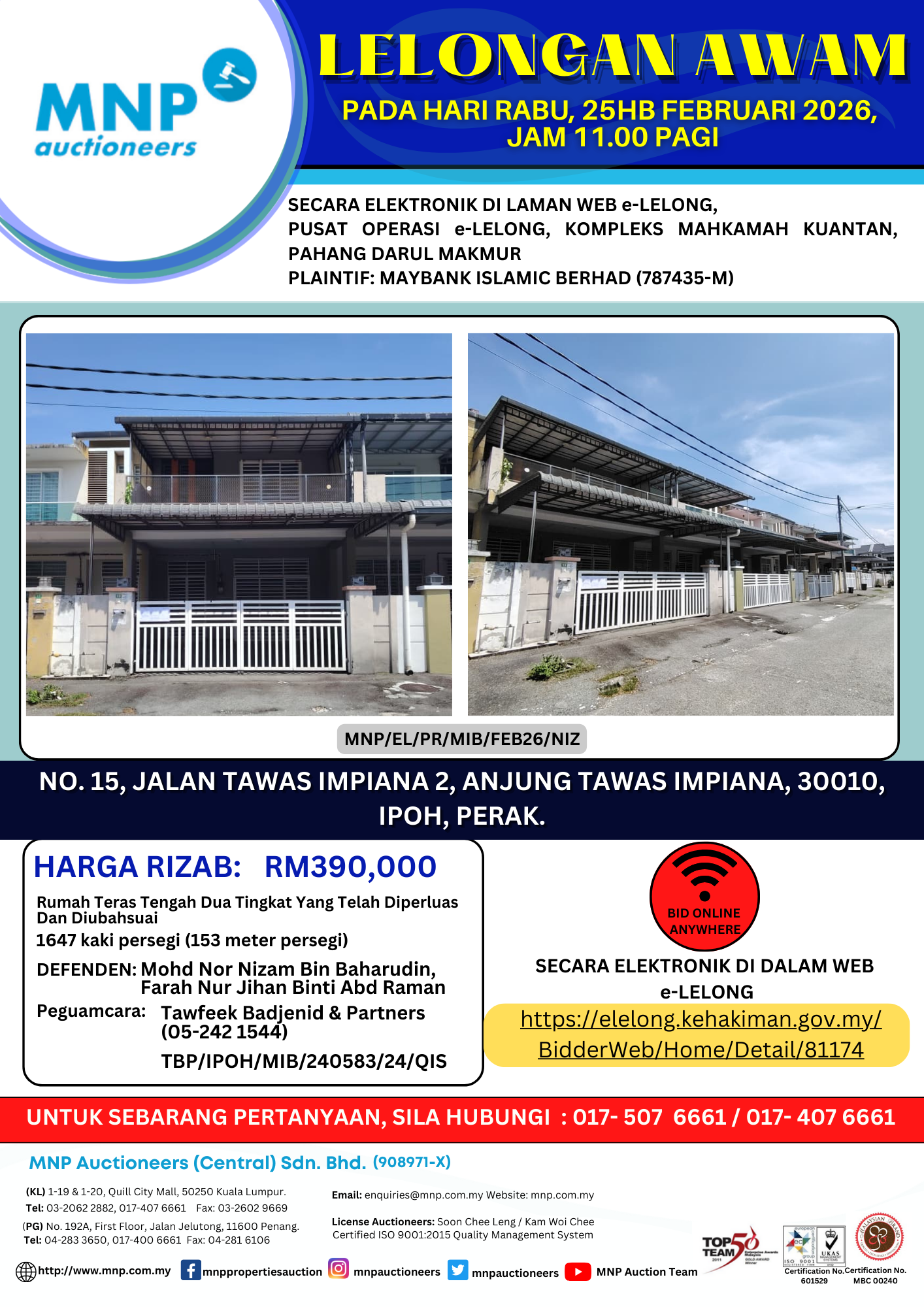 MBB elelong flyer (25.2.2026) Mohd Nor Nizam Bin Baharudin, Farah Nur Jihan Binti Abd Raman