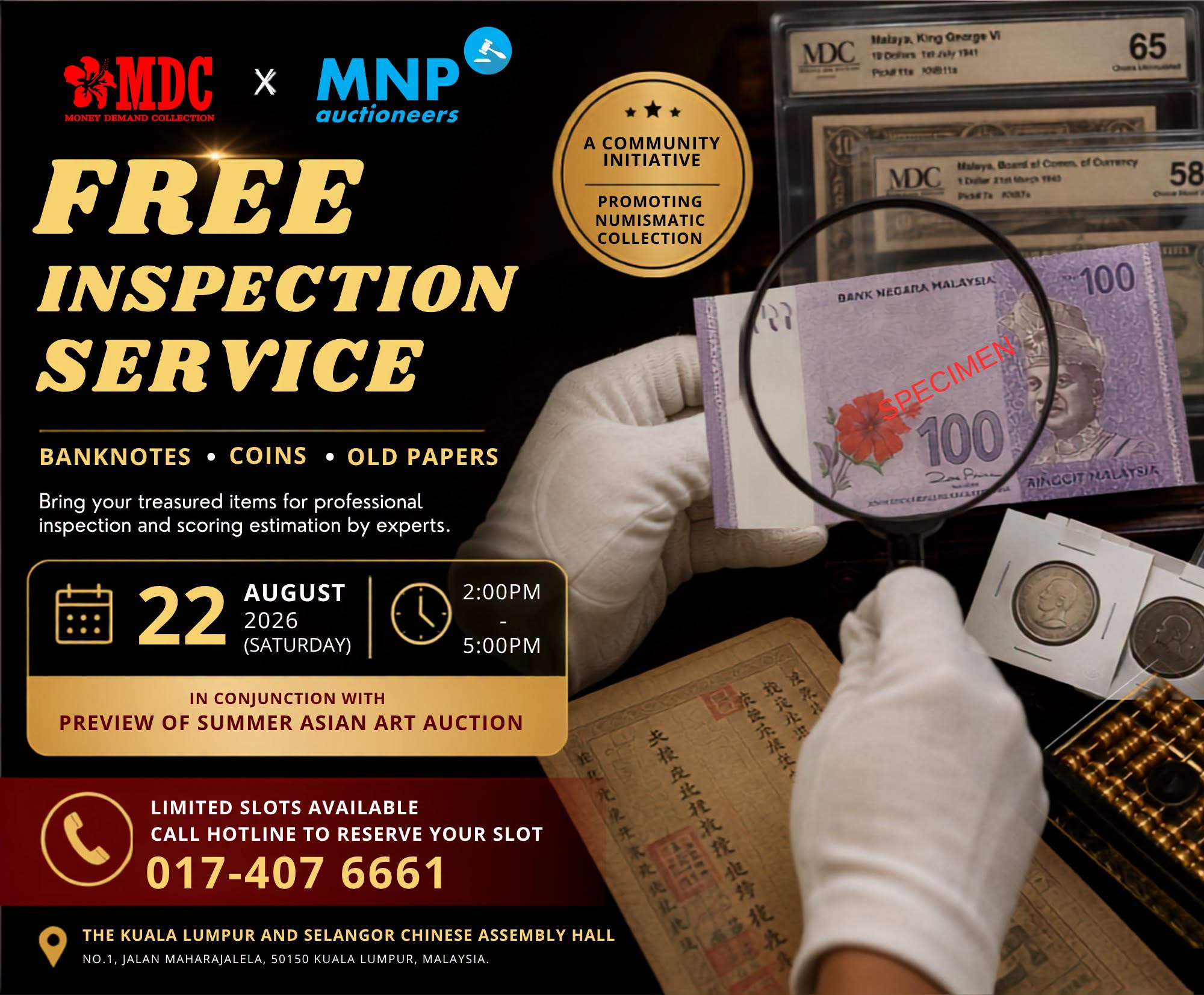 Free Inspection Services on 22 Aug 2026